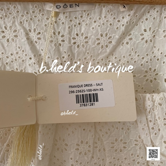 Dôen Franique Dress in Salt Off-White Cream Color Size XS Brand New NWT - Picture 6 of 17